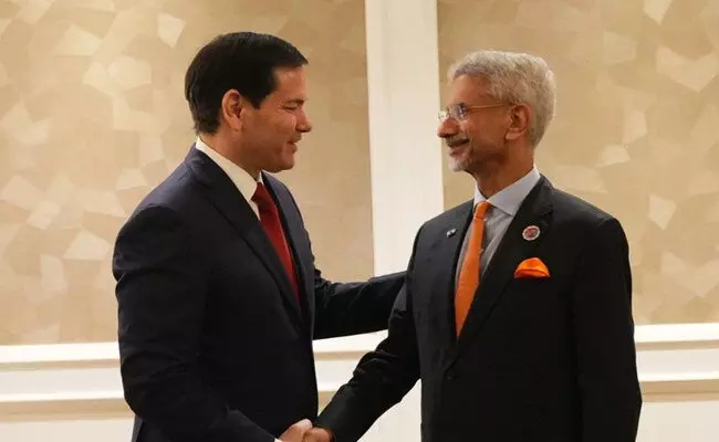 ಜೈಶಂಕರ್- ಅಮೆರಿಕದ ವಿದೇಶಾಂಗ ಕಾರ್ಯದರ್ಶಿ ಮಾರ್ಕೋ ರೂಬಿಯೊ ಮಾತುಕತೆ