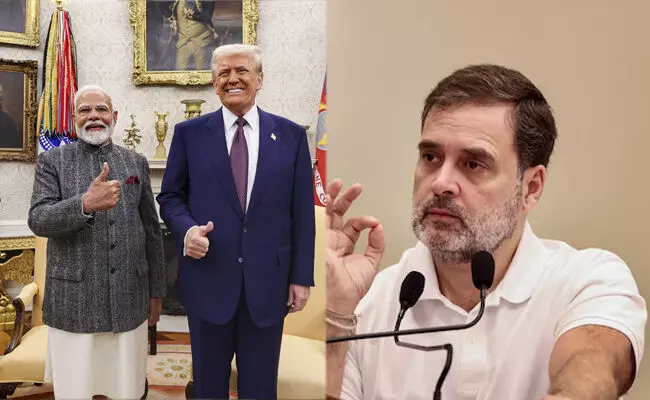 ಧೈರ್ಯದಿಂದ ಪ್ರತಿಕ್ರಿಯಿಸಿ : ಭಾರತ-ಪಾಕ್ ನಡುವಿನ ಸಂಘರ್ಷ ನಿಲ್ಲಿಸಿದ್ದು ನಾನೇ ಎಂದು ಟ್ರಂಪ್ ಪುನರುಚ್ಚರಿಸಿದ ಬೆನ್ನಲ್ಲೆ ಮೋದಿಗೆ ರಾಹುಲ್ ಗಾಂಧಿ ಆಗ್ರಹ