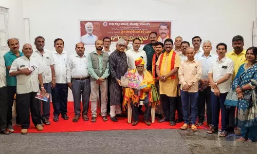 ಕಲಬುರಗಿ | ರಾಷ್ಟ್ರೀಯ ಪ್ರಶಸ್ತಿ ವಿಜೇತ ಚಂದ್ರಶೇಖರ ಶಿಲ್ಪಿಗೆ ಕಲಬುರಗಿ ಕಸಾಪದಿಂದ ಸನ್ಮಾನ