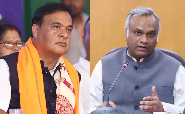 ಥರ್ಡ್ ಕ್ಲಾಸ್ ವಂಚಕನಿಂದ ನಾವು ಇನ್ನೇನು ನಿರೀಕ್ಷಿಸಲು ಸಾಧ್ಯ: ಅಸ್ಸಾಂ ಸಿಎಂ ಶರ್ಮಾಗೆ ಪ್ರಿಯಾಂಕ್ ಖರ್ಗೆ ತಿರುಗೇಟು ಥರ್ಡ್ ಕ್ಲಾಸ್ ವಂಚಕನಿಂದ ನಾವು ಇನ್ನೇನು ನಿರೀಕ್ಷಿಸಲು ಸಾಧ್ಯ: ಅಸ್ಸಾಂ ಸಿಎಂ ಶರ್ಮಾಗೆ ಪ್ರಿಯಾಂಕ್ ಖರ್ಗೆ ತಿರುಗೇಟು