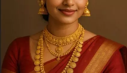 ಚಿನ್ನದ ಬೆಲೆ ಗಗನಕ್ಕೆ | ಮದುವೆಗಳಲ್ಲಿ ಮಹಿಳೆಯರು ಮೂರೇ ಆಭರಣ ಧರಿಸಬೇಕು: ಪಂಚಾಯಿತಿ ಹೊಸ ಆದೇಶ! ಚಿನ್ನದ ಬೆಲೆ ಗಗನಕ್ಕೆ | ಮದುವೆಗಳಲ್ಲಿ ಮಹಿಳೆಯರು ಮೂರೇ ಆಭರಣ ಧರಿಸಬೇಕು: ಪಂಚಾಯಿತಿ ಹೊಸ ಆದೇಶ!