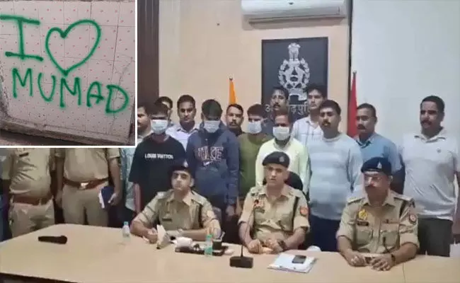 ಉತ್ತರಪ್ರದೇಶ | ದೇವಾಲಯಗಳ ಮೇಲೆ ‘ಐ ಲವ್ ಮುಹಮ್ಮದ್’ ಬರಹ: ಅಲಿಘಡದಲ್ಲಿ ಜೀಶಾಂತ್, ಆಕಾಶ್, ದಿಲೀಪ್, ಅಭಿಷೇಕ್ ಬಂಧನ