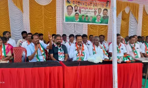 ರಾಯಚೂರು | ಲಿಂಗಸುಗೂರಿನಲ್ಲಿ ಕಾಂಗ್ರೆಸ್‌ನಿಂದ ʼಓಟ್ ಚೋರ್ ಗದ್ದಿ ಛೋಡ್ ಅಭಿಯಾನ