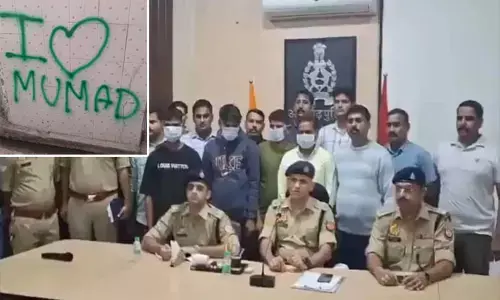 ಉತ್ತರಪ್ರದೇಶ | ದೇವಾಲಯಗಳ ಮೇಲೆ ‘ಐ ಲವ್ ಮುಹಮ್ಮದ್’ ಬರಹ: ಅಲಿಘಡದಲ್ಲಿ ಜೀಶಾಂತ್, ಆಕಾಶ್, ದಿಲೀಪ್, ಅಭಿಷೇಕ್ ಬಂಧನ