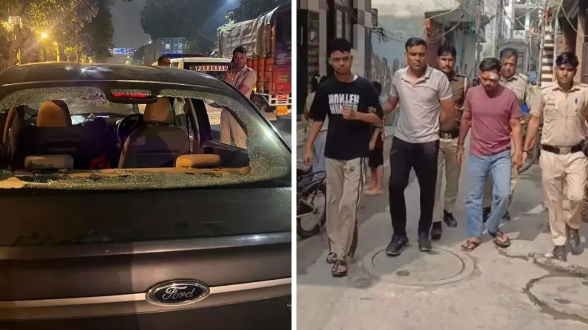 ದಿಲ್ಲಿ | ಪತ್ರಕರ್ತೆಯನ್ನು ಬೆನ್ನಟ್ಟಿ ಕಾರಿನ ಮೇಲೆ ದಾಳಿ : ಇಬ್ಬರು ಆರೋಪಿಗಳ ಬಂಧನ