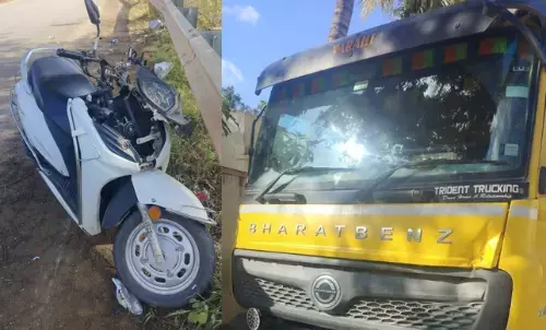 ಗುಡಿಬಂಡೆ | ಓವರ್‌ಲೋಡ್ ಟಿಪ್ಪರ್‌ನಿಂದ ಕಲ್ಲು ಬಿದ್ದು ಪೊಲೀಸ್ ಪೇದೆಗೆ ಗಾಯ