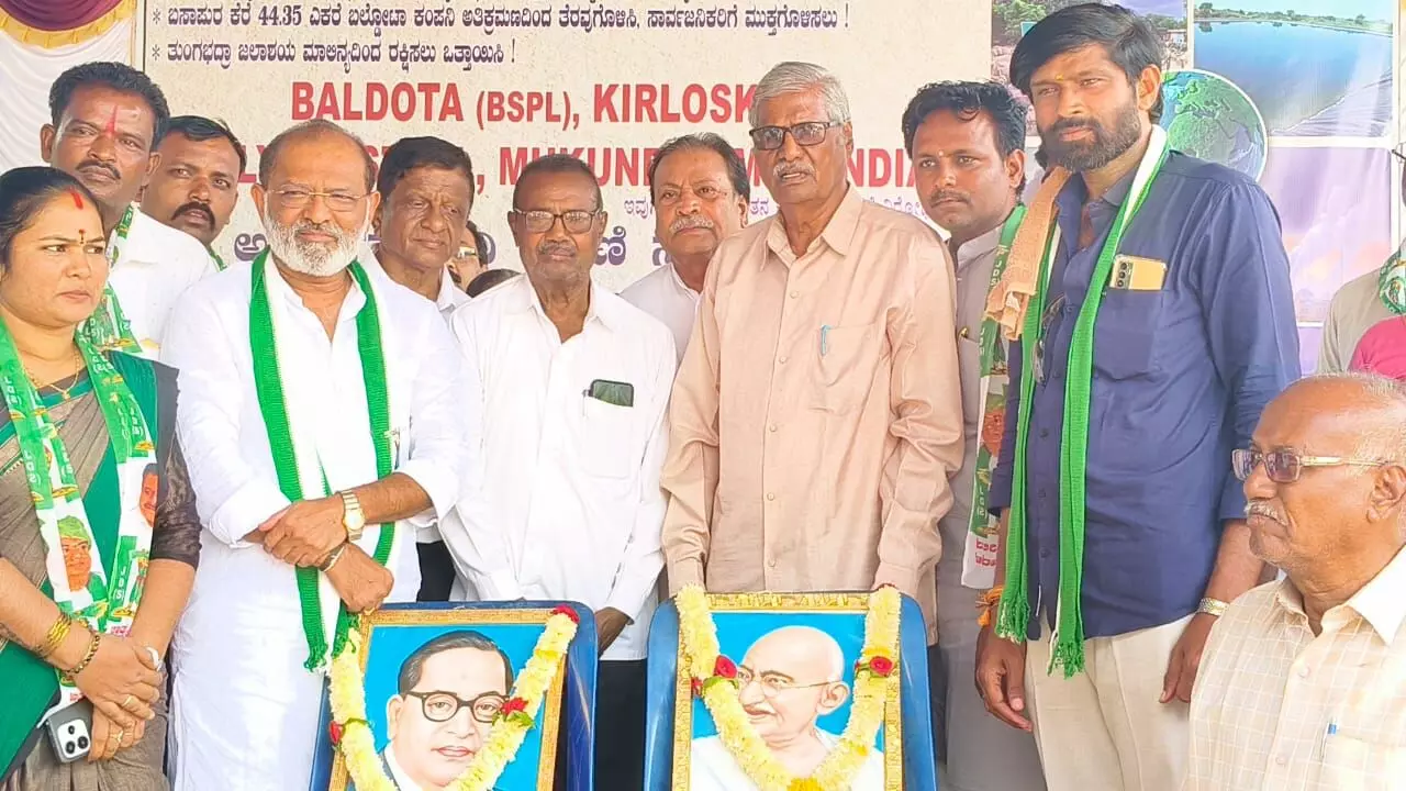 ಕೊಪ್ಪಳ | ಬಲ್ದೋಟ ಕಾರ್ಖಾನೆ ಸ್ಥಾಪನೆ ರದ್ದು ಮಾಡಲು ರಾಜ್ಯ ಸರಕಾರಕ್ಕೆ ಸಾಧ್ಯ: ಸಿ.ವಿ.ಚಂದ್ರಶೇಖರ್