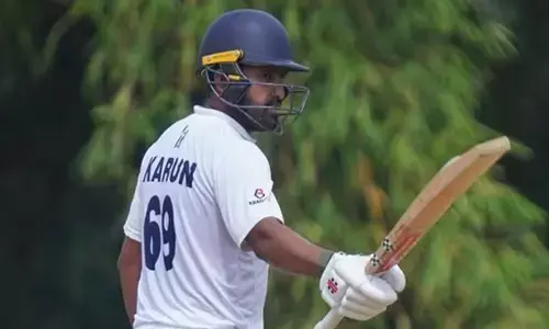 ಪ್ರಥಮ ದರ್ಜೆ ಕ್ರಿಕೆಟ್‌ ನಲ್ಲಿ 5ನೇ ದ್ವಿಶತಕ ದಾಖಲಿಸಿದ ಕರುಣ್ ನಾಯರ್