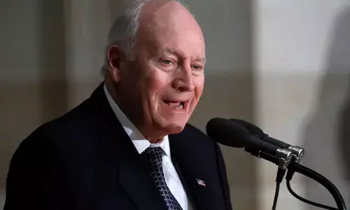 ಅಮೆರಿಕಾದ ಮಾಜಿ ಉಪಾಧ್ಯಕ್ಷ ಡಿಕ್ ಚೆನಿ ನಿಧನ