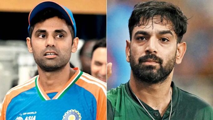 PHOTO OF  Suryakumar Yadav & Haris Rauf