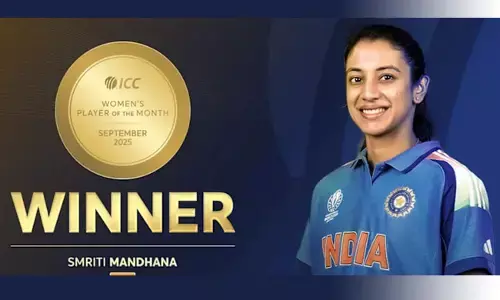 ಐಸಿಸಿ ತಿಂಗಳ ಆಟಗಾರ್ತಿ ಪ್ರಶಸ್ತಿಗೆ ಸ್ಮೃತಿ ಮಂಧಾನ ನಾಮನಿರ್ದೇಶನ