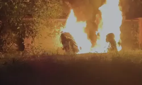 ಉಡುಪಿ: ಎರಡು ಸ್ಕೂಟರ್‌ಗಳು ಬೆಂಕಿಗಾಹುತಿ