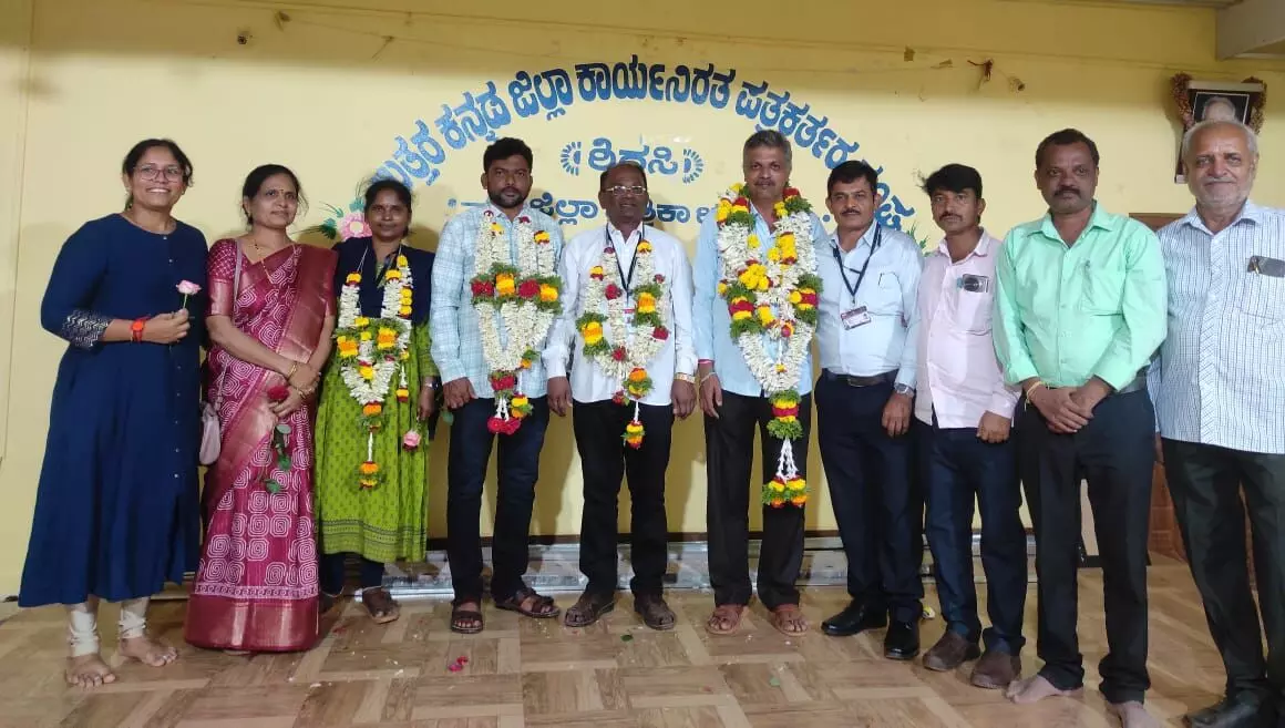 ಉತ್ತರ ಕನ್ನಡ ಜಿಲ್ಲಾ ಕಾರ್ಯನಿರತ ಪತ್ರಕರ್ತರ ಸಂಘದ ಅಧ್ಯಕ್ಷರಾಗಿ ನರಸಿಂಹ ಅಡಿ ಆಯ್ಕೆ