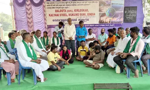 ಕೊಪ್ಪಳ | 12 ದಿನಗಳನ್ನು ಪೂರೈಸಿದ ಬಲ್ಡೋಟಾ ಕಾರ್ಖಾನೆ ವಿಸ್ತರಣೆ ವಿರೋಧಿಸಿ ಅನಿರ್ಧಿಷ್ಟಾವಧಿ ಧರಣಿ