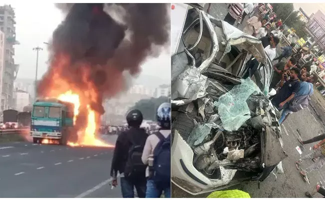 ಮುಂಬೈ | ಹಲವು ವಾಹನಗಳಿಗೆ ಟ್ರಕ್ ಢಿಕ್ಕಿ : 8 ಮಂದಿ ಮೃತ್ಯು, ಹಲವರಿಗೆ ಗಾಯ