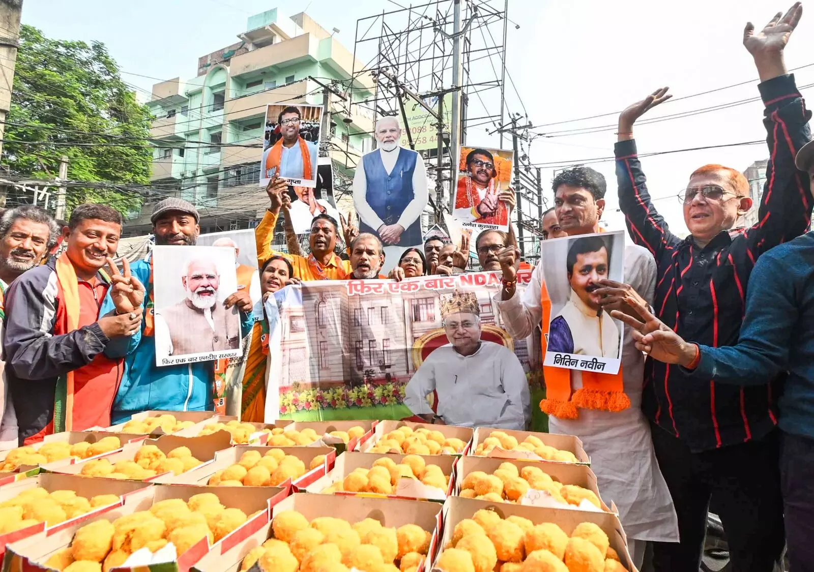 ಬಿಹಾರದಲ್ಲಿ ಎನ್​ಡಿಎಗೆ ಐತಿಹಾಸಿಕ ಗೆಲುವು; ಚಿತ್ರಗಳಲ್ಲಿ ನೋಡಿ