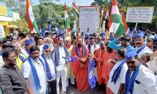 ರಾಯಚೂರು | ಸಂವಿಧಾನ ಸಂರಕ್ಷಣಾ ಪಡೆಯಿಂದ ಜಾಗೃತಿ ಜಾಥಾ