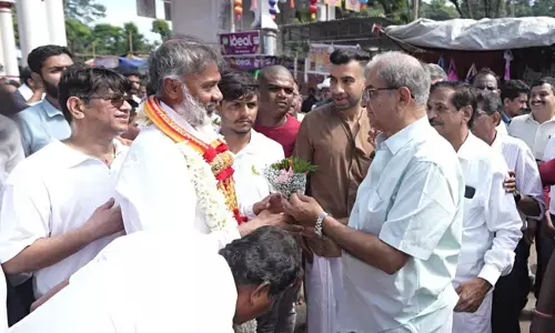 ಧರ್ಮಸ್ಥಳಕ್ಕೆ ಪಾದಯಾತ್ರೆಯಲ್ಲಿ ಆಗಮಿಸಿದ ತನ್ವೀರ್ ಅಹ್ಮದುಲ್ಲಾಗೆ ಸ್ವಾಗತ