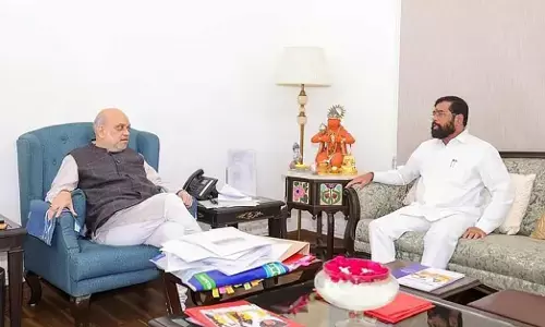 ಮಹಾರಾಷ್ಟ್ರ| ಮಹಾಯುತಿ ಸರಕಾರದಲ್ಲಿ ಅಂತಃಕಲಹ ವದಂತಿ ನಡುವೆಯೇ ಅಮಿತ್ ಶಾರನ್ನು ಭೇಟಿಯಾದ ಏಕನಾಥ್ ಶಿಂಧೆ