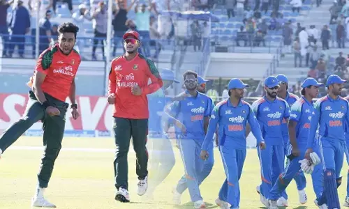 ರೈಸಿಂಗ್ ಸ್ಟಾರ್ಸ್‌ ಏಶ್ಯ ಕಪ್ 2025 ಪಂದ್ಯಾವಳಿ | ಸೂಪರ್ ಓವರ್‌ ನಲ್ಲಿ ಭಾರತ ‘ಎ’ ಸೋಲಿಸಿ ಫೈನಲ್‌ ಗೇರಿದ ಬಾಂಗ್ಲಾದೇಶ ‘ಎ’