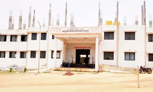 Craze for drinking water at Morarji Residential School