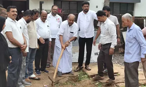 Foundation stone laid for canal barrier and bridge reconstruction work near Kumpala Noorani Yatim Khana