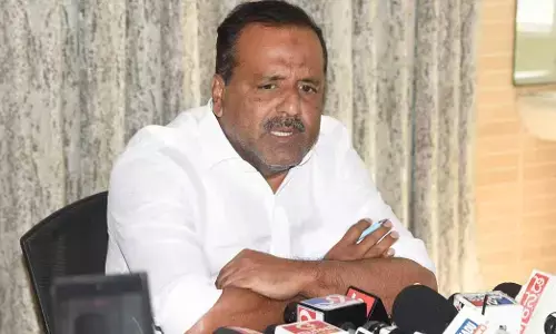 Speaker U.T. Khader spoke at a press conference.