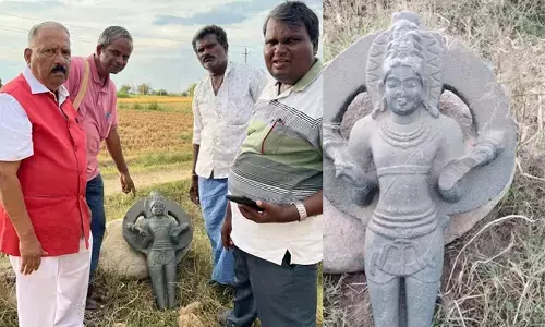 ಬಳ್ಳಾರಿ | ರೈತನ ಜಮೀನಿನಲ್ಲಿ 10ನೇ ಶತಮಾನದ ಹಳೆಯ ಮೂರ್ತಿಗಳು ಪತ್ತೆ