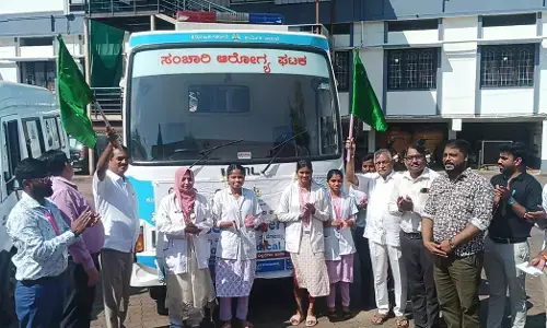 ಮೂಡುಬಿದಿರೆ | ಕಾರ್ಮಿಕರ ಸಂಚಾರಿ ಆರೋಗ್ಯ ಘಟಕಕ್ಕೆ ಚಾಲನೆ