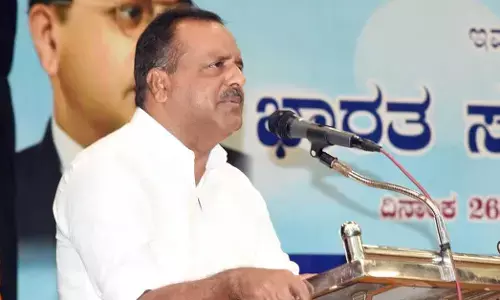 UT Khader spoke at the inauguration of the Constitution Day celebration program.