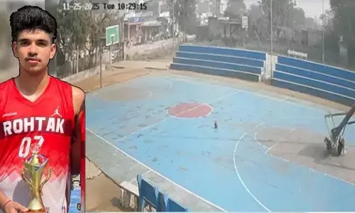 ಅಭ್ಯಾಸದ ವೇಳೆ ಬಾಸ್ಕೆಟ್ ಬಾಲ್ ಕಂಬ ಮೈಮೇಲೆ ಬಿದ್ದು ರಾಷ್ಟ್ರಮಟ್ಟದ ಆಟಗಾರ ಮೃತ್ಯು