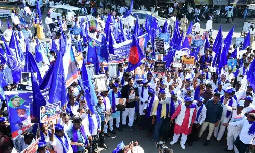 ಕಲಬುರಗಿ | ಆರೆಸ್ಸೆಸ್ ವಿರುದ್ಧ ದಲಿತ ಸಂಘರ್ಷ ಸಮಿತಿಯಿಂದ ಪ್ರತಿಭಟನೆ