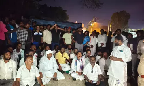 ಯಾದಗಿರಿ|ಶಾಸಕ ರಾಜಾ ವೇಣುಗೋಪಾಲ್‌ ವಿರುದ್ಧ ಅವಹೇಳನಾಕಾರಿ ಪೋಸ್ಟ್ ಹಾಕಿರುವ ಆರೋಪಿಯ ಬಂಧನಕ್ಕೆ ಆಗ್ರಹಿಸಿ ಪ್ರತಿಭಟನೆ