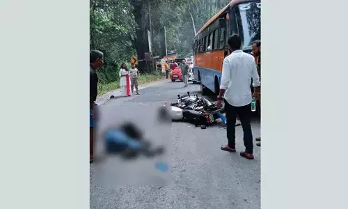 BELTHANGADY | ಬಸ್ ಢಿಕ್ಕಿ: ಬೈಕ್ ಸವಾರ ಯುವಕ ಮೃತ್ಯು