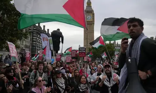 ಗಾಝಾ ಮೇಲಿನ ದಾಳಿ ಖಂಡಿಸಿ ಯುರೋಪ್‌ನಾದ್ಯಂತ ಪ್ರತಿಭಟನೆ: ಇಸ್ರೇಲ್ ವಿರುದ್ಧ ಜಾಗತಿಕ ಕ್ರಮಕ್ಕೆ ಆಗ್ರಹ