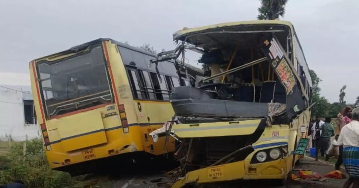 11 killed as two Tamil Nadu State Transport Corporation buses collide head-on