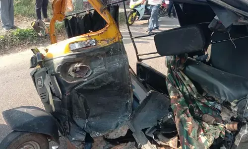 ಉಚ್ಚಿಲ| ರಿಕ್ಷಾ- ಕಾರಿನ ಮಧ್ಯೆ ಅಪಘಾತ: ರಿಕ್ಷಾ ಚಾಲಕನಿಗೆ ಗಾಯ