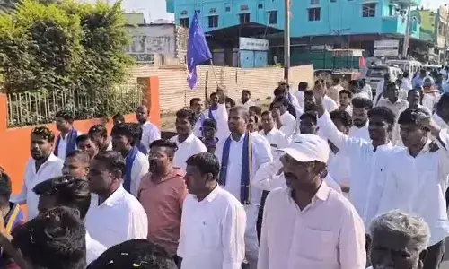 Kalaburagi | ಚಿತ್ತಾಪುರ ಪಟ್ಟಣದಲ್ಲಿ ಅದ್ಧೂರಿಯಾಗಿ ಜರುಗಿದ ಭೀಮ ನಡೆ ಪಥಸಂಚಲನ