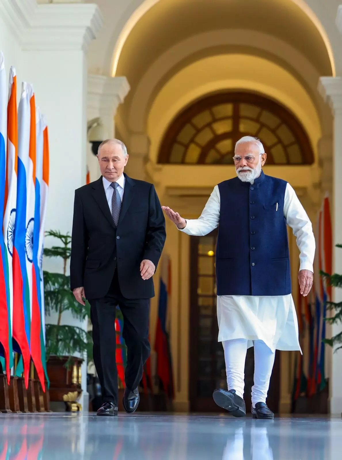 ರಶ್ಯ ಅಧ್ಯಕ್ಷ ಪುಟಿನ್ ಭಾರತ ಭೇಟಿ; ಚಿತ್ರಗಳಲ್ಲಿ ನೋಡಿ