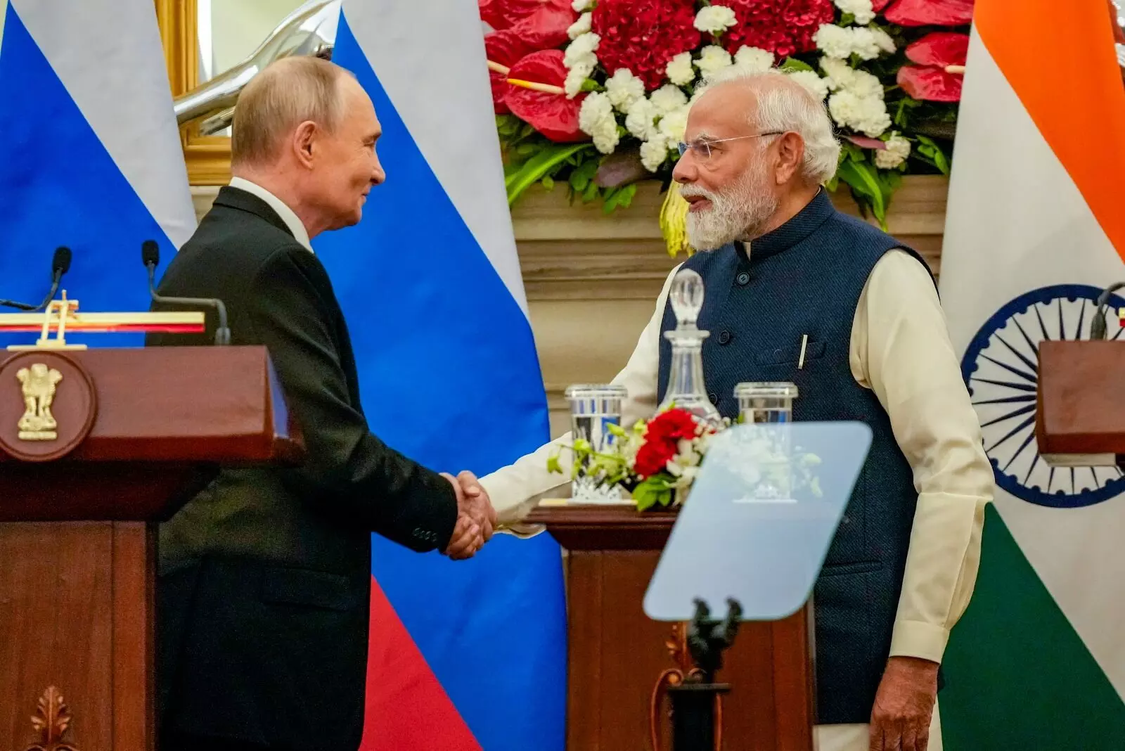 ರಶ್ಯ ಅಧ್ಯಕ್ಷ ಪುಟಿನ್ ಭಾರತ ಭೇಟಿ; ಚಿತ್ರಗಳಲ್ಲಿ ನೋಡಿ