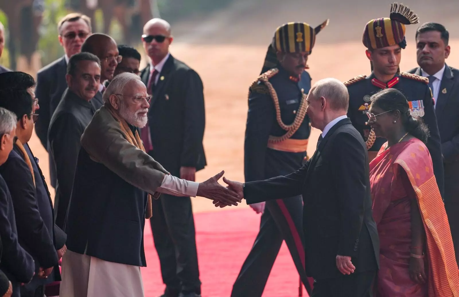 ರಶ್ಯ ಅಧ್ಯಕ್ಷ ಪುಟಿನ್ ಭಾರತ ಭೇಟಿ; ಚಿತ್ರಗಳಲ್ಲಿ ನೋಡಿ