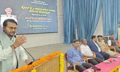 ಸೈಬರ್ ಅಪರಾಧ ತಡೆಗೆ ಮುನ್ನೆಚ್ಚರಿಕೆ ಅಗತ್ಯ: ಎಸ್ಪಿ ಎಂ.ಪುಟ್ಟಮಾದಯ್ಯ