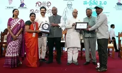 ಬಳ್ಳಾರಿ| ಹಂಪಾದೇವನಹಳ್ಳಿ ಗ್ರಾಮ ಪಂಚಾಯಿತಿಗೆ ಗಾಂಧಿ ಗ್ರಾಮ ಪುರಸ್ಕಾರ