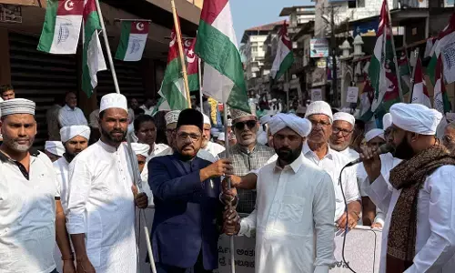 ಮೂಡುಬಿದಿರೆಯಲ್ಲಿ ಸಮಸ್ತ ಆದರ್ಶ ಮಹಾ ಸಮ್ಮೇಳನ ಪ್ರಯುಕ್ತ ಆಕರ್ಷಕ ಕಾಲ್ನಡಿಗೆ ಜಾಥಾ