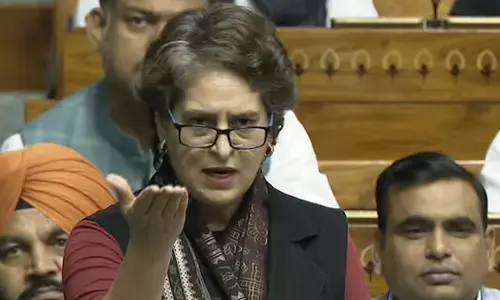 ಮೋದಿ ಪ್ರಧಾನಿಯಾಗಿರುವಷ್ಟು ಸಮಯ ನೆಹರೂ ಸ್ವಾತಂತ್ರ್ಯ ಹೋರಾಟಕ್ಕಾಗಿ ಜೈಲಿನಲ್ಲಿದ್ದರು: ಪ್ರಿಯಾಂಕಾ ಗಾಂಧಿ ವಾಗ್ದಾಳಿ