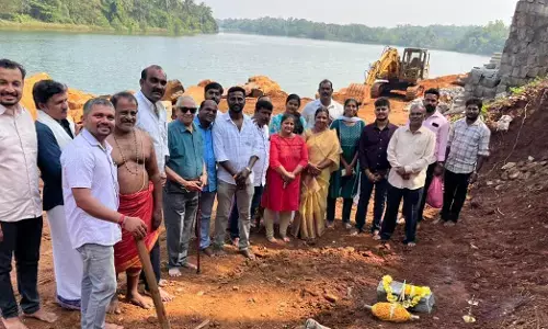 ಉಡುಪಿ | ಪೆರಂಪಳ್ಳಿ ಶೀಂಬ್ರ ನದಿಗೆ ಸಂರಕ್ಷಣಾ ಕಾಮಗಾರಿಗೆ ಚಾಲನೆ