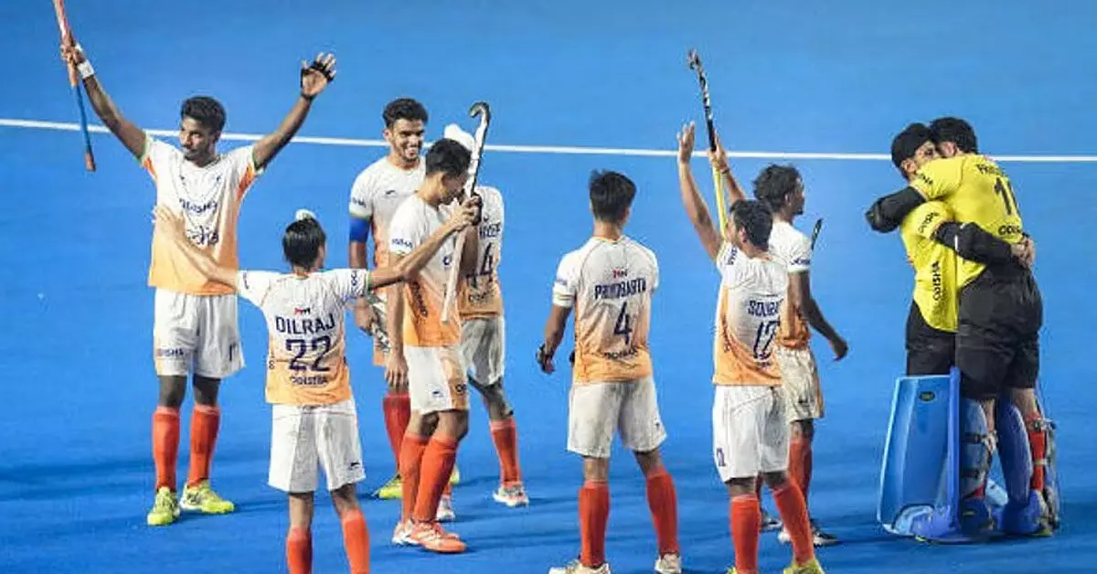 ಎಫ್ಐಎಚ್ ಜೂನಿಯರ್ ಹಾಕಿ ವಿಶ್ವಕಪ್ | ಅರ್ಜೆಂಟೀನವನ್ನು ಸೋಲಿಸಿದ ಭಾರತಕ್ಕೆ ಕಂಚು ಎಫ್ಐಎಚ್ ಜೂನಿಯರ್ ಹಾಕಿ ವಿಶ್ವಕಪ್ | ಅರ್ಜೆಂಟೀನವನ್ನು ಸೋಲಿಸಿದ ಭಾರತಕ್ಕೆ ಕಂಚು