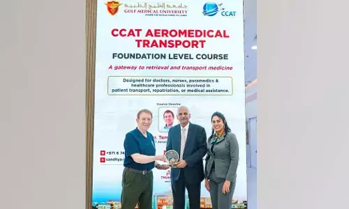 ಗಲ್ಫ್ ಮೆಡಿಕಲ್ ಯುನಿವರ್ಸಿಟಿ | ಮಧ್ಯಪ್ರಾಚ್ಯದ ಮೊದಲ CCAT ಏರೋಮೆಡಿಕಲ್ ಟ್ರಾನ್ಸ್‌ಪೋರ್ಟ್ ಕೋರ್ಸ್‌ಗೆ ಚಾಲನೆ