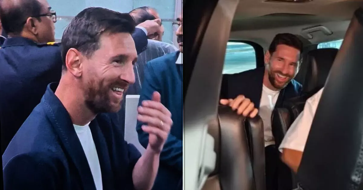 GOAT Tour | ಕೋಲ್ಕತ್ತಾಗೆ ಫುಟ್ಬಾಲ್ ತಾರೆ ಅರ್ಜೆಂಟೀನಾದ ಲಿಯೋನೆಲ್ ಮೆಸ್ಸಿ ಆಗಮನ GOAT Tour | ಕೋಲ್ಕತ್ತಾಗೆ ಫುಟ್ಬಾಲ್ ತಾರೆ ಅರ್ಜೆಂಟೀನಾದ ಲಿಯೋನೆಲ್ ಮೆಸ್ಸಿ ಆಗಮನ