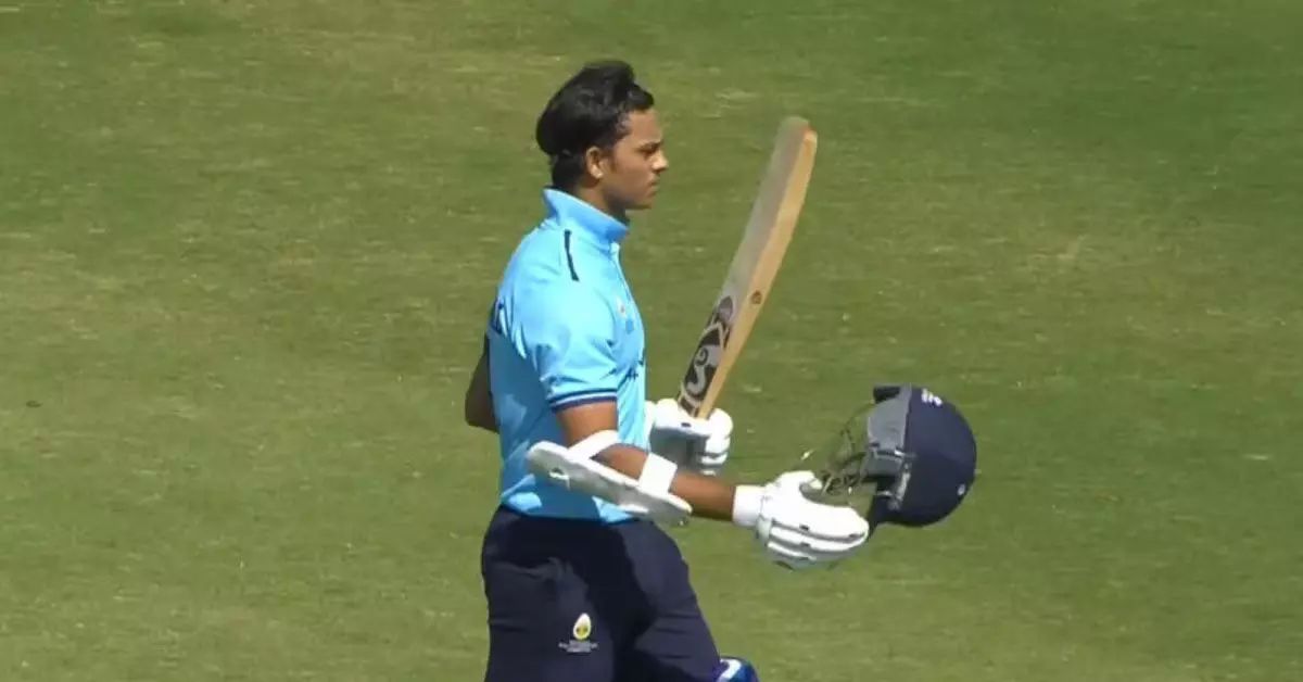 ಸಯ್ಯದ್ ಮುಷ್ತಾಕ್ ಅಲಿ ಟ್ರೋಫಿ ಟೂರ್ನಿ | ಯಶಸ್ವಿ ಜೈಸ್ವಾಲ್ ಶತಕ; ಹರ್ಯಾಣಕ್ಕೆ ಸೋಲುಣಿಸಿದ ಮುಂಬೈ ತಂಡ ಸಯ್ಯದ್ ಮುಷ್ತಾಕ್ ಅಲಿ ಟ್ರೋಫಿ ಟೂರ್ನಿ | ಯಶಸ್ವಿ ಜೈಸ್ವಾಲ್ ಶತಕ; ಹರ್ಯಾಣಕ್ಕೆ ಸೋಲುಣಿಸಿದ ಮುಂಬೈ ತಂಡ